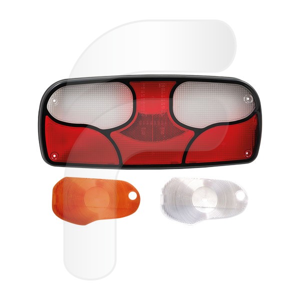 REAR LAMPS LENS WITHOUT TRIANGLE UNIVERSAL 
